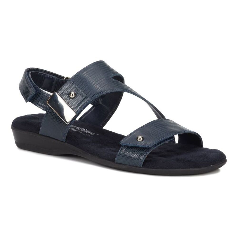 Women’s Navy Adjustable Strappy Comfort Sandal